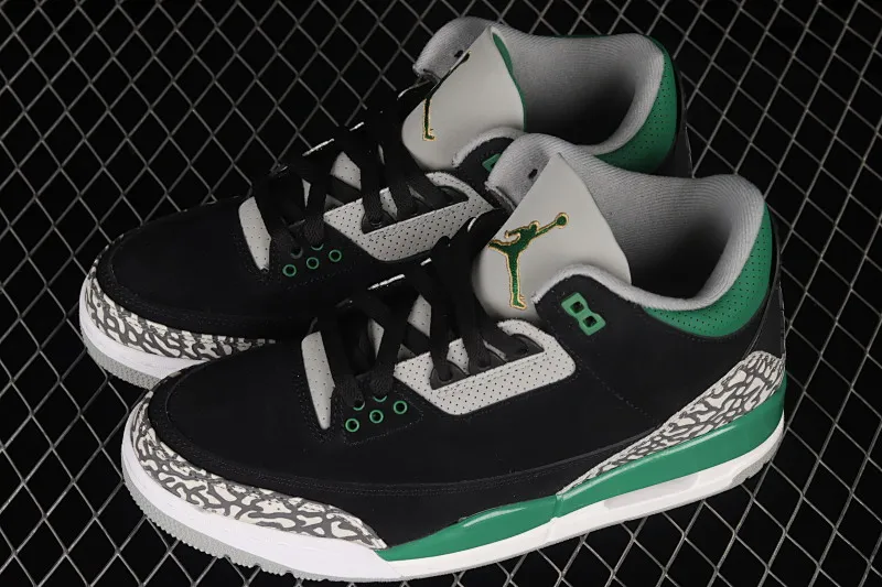All categories Air Jordan Jordan series basketball shoes Air Jordan 3 foreign trade version Air Jordan 3 Retro "Racer Blue" AJ3 Joe 3 black and green CT8532-030